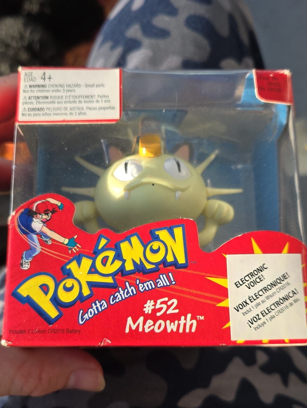 Vintage 1998 Pokémon Meowth Electronic Figure (In Box - WORKS!)
